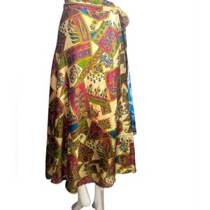 Vibrant Patchwork Maxi Skirt